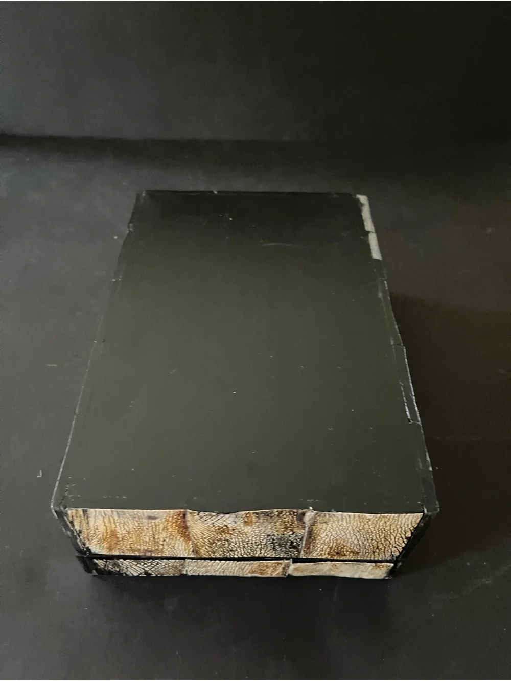 Faux horn decorative box